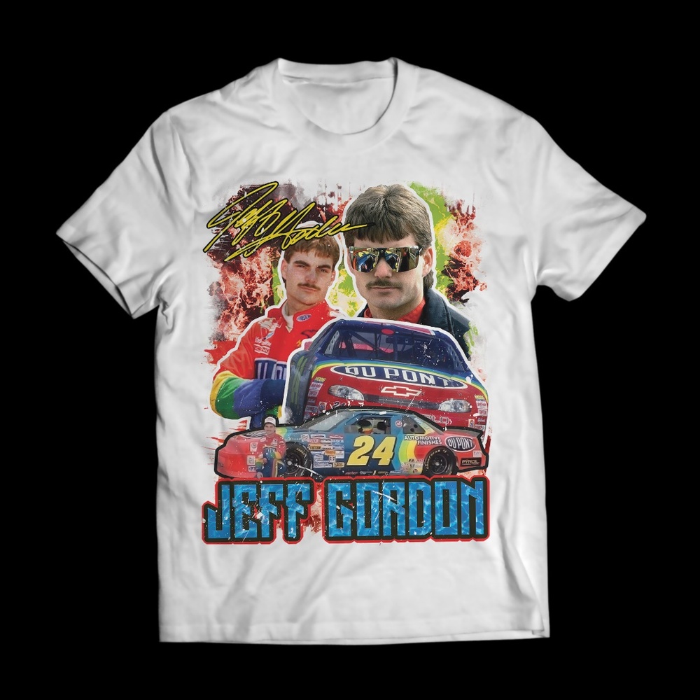 Vintage Style Jeff Gordon 90s Nascar Tee